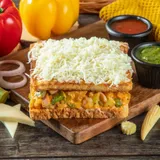 Chicken Cheese Makhani Toast Sandwich