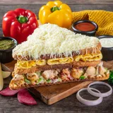 Chicken Cheese Mayonnaise Club Grilled Sandwich