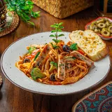 Chicken Spaghetti Pasta In Pink Sauce