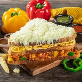 Chicken Cheese Makhani Club Grilled Sandwich