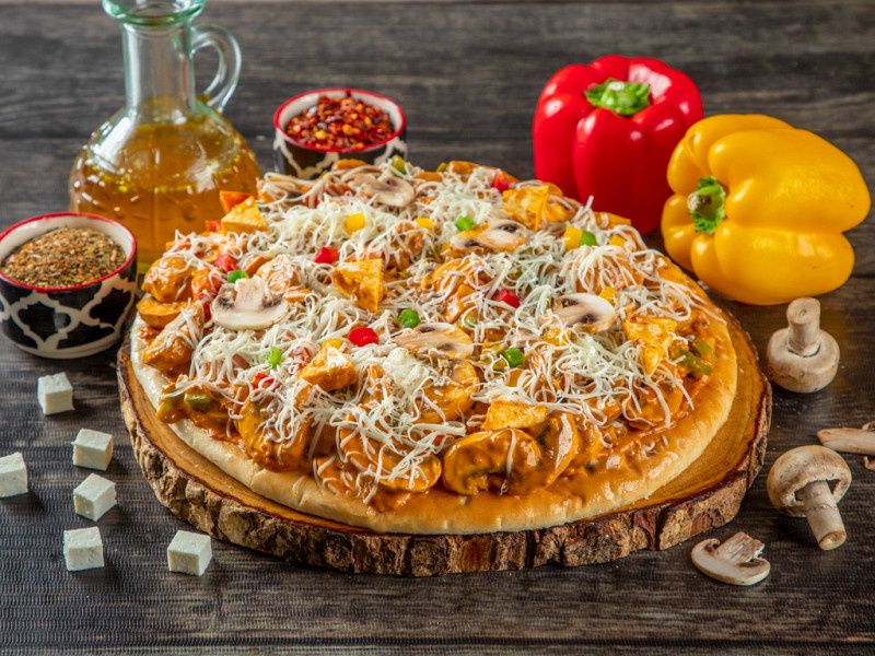 Paneer Mushroom Pizza [7 Inches]