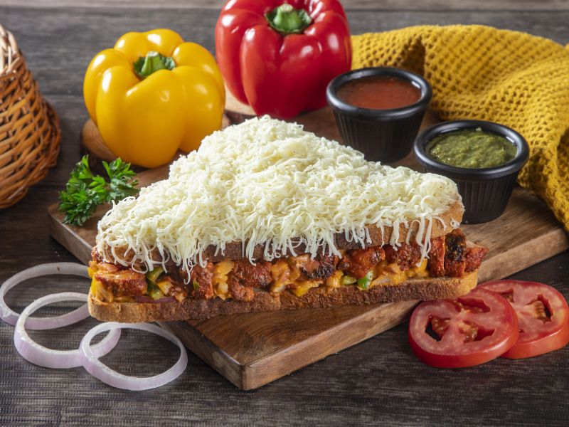 Chicken Cheese Grilled Sandwich