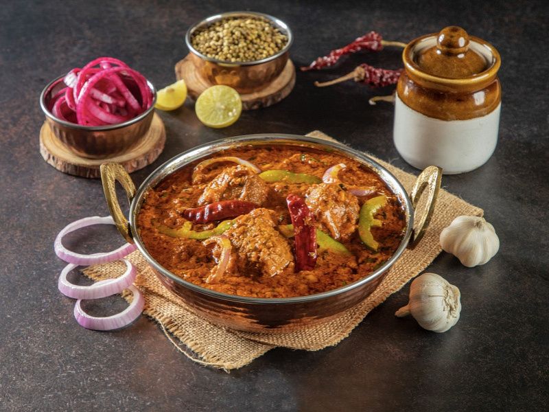 Mutton Kolhapuri [Boneless] (Gravy)