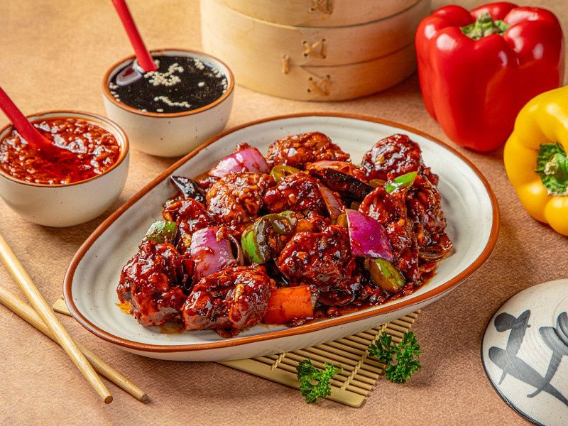 Chicken In Black Bean Chilli Sauce