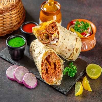 Mutton Seekh Kebab Roll