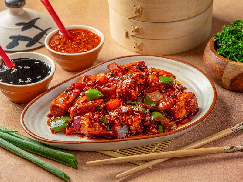 Paneer Dip N Chilli (Dry)