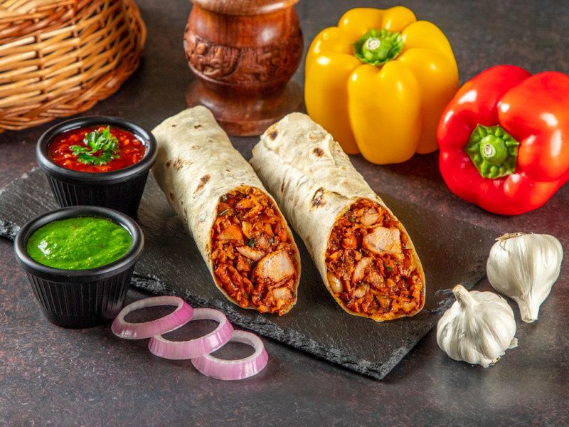 Chicken Manchurian Roll