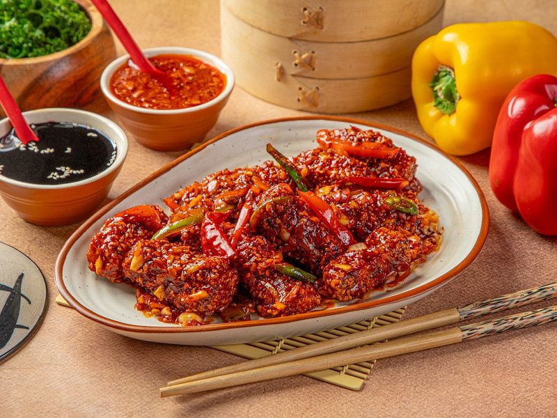 Paneer Sesame Chilli (Dry)