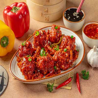 Chicken Schezwan Lollipop (Dry)