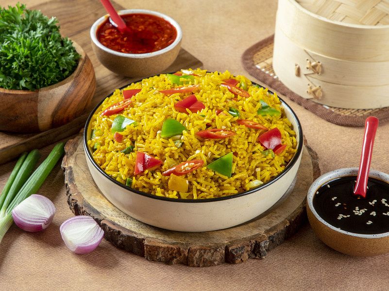 Veg Singapore Fried Rice