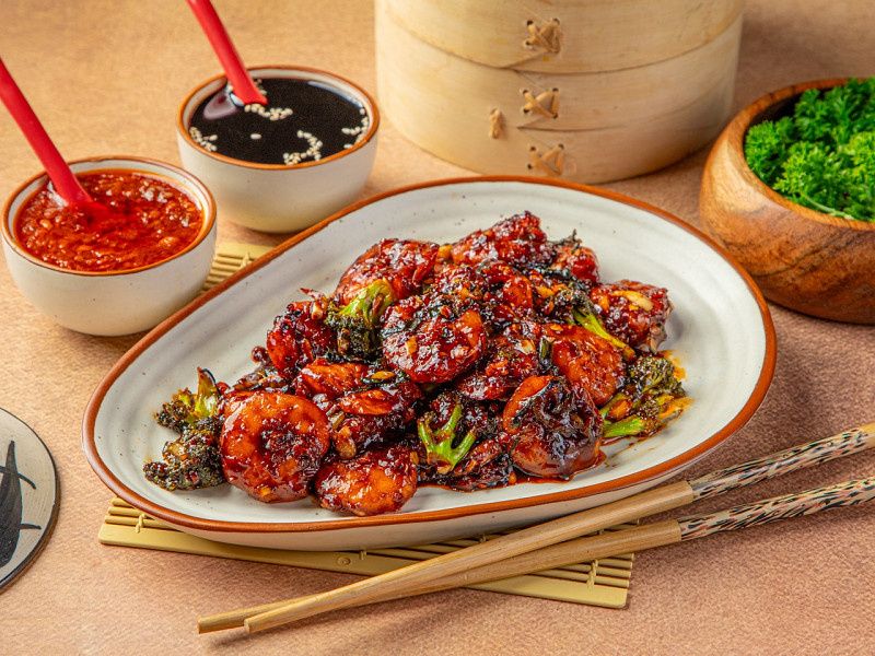 Prawns Teriyaki (Dry)