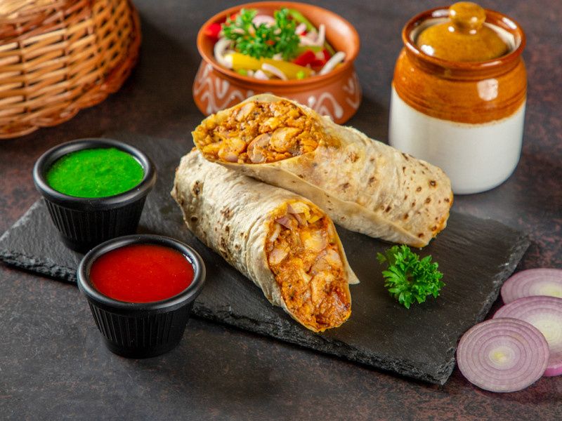 Chicken Hazari Tikka Roll