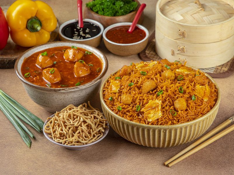 Chicken Triple Schezwan Fried Rice