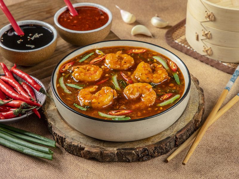 Prawns In Oyster Sauce Gravy