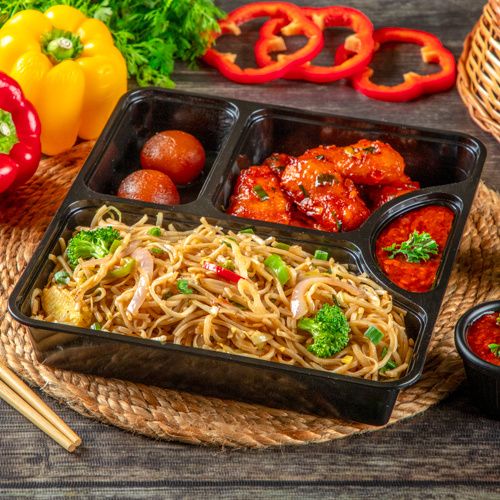 Veg Hakka Noodles Combo/Thali