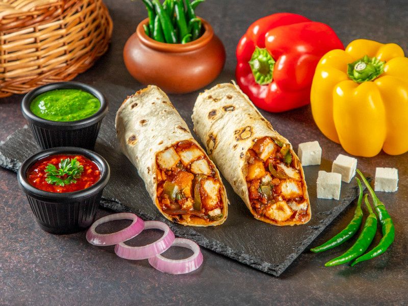 Paneer Chilly Roll