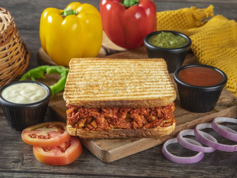 Butter Chicken Toast Sandwich