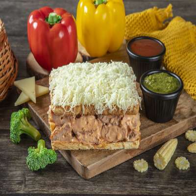 Chicken Cheese Thousand Island Toast Sandwich