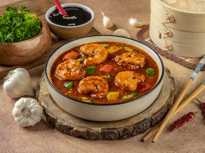 Prawns Chilli In Garlic Sauce