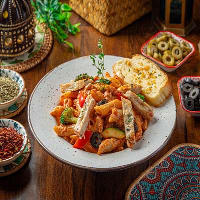 Chicken Penne Pasta In Pink Sauce