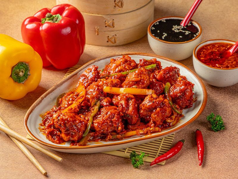 Chicken In Schezwan Sauce