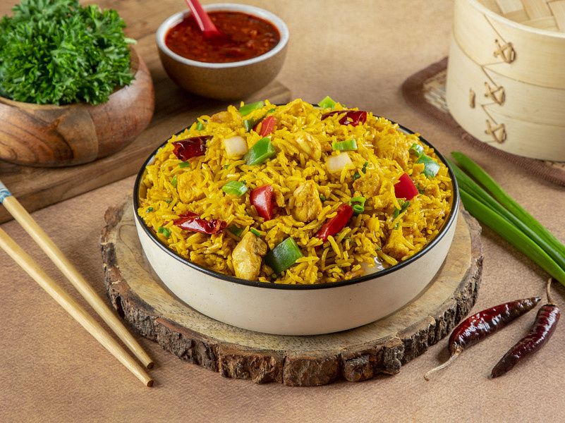 Chicken Singapore Fried Rice