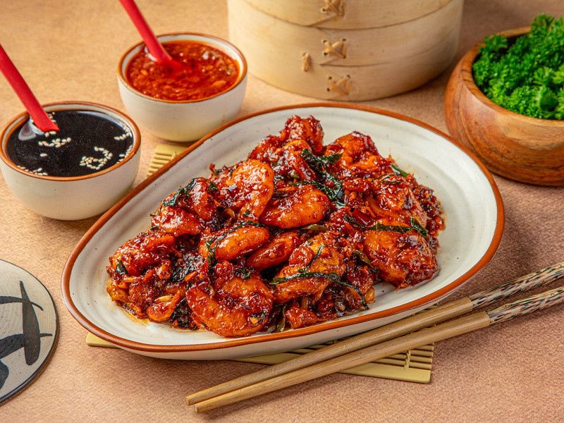 Prawns In Oyster Sauce (Dry)