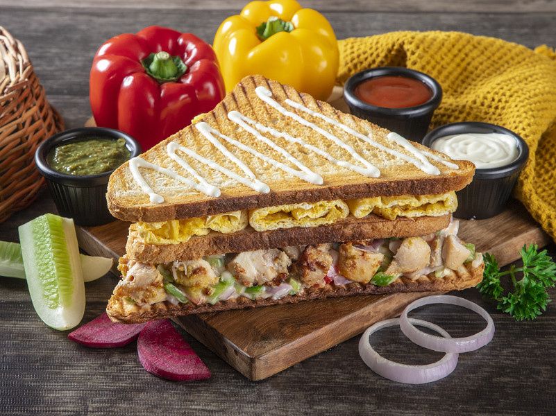 Chicken Mayonnaise Club Sandwich