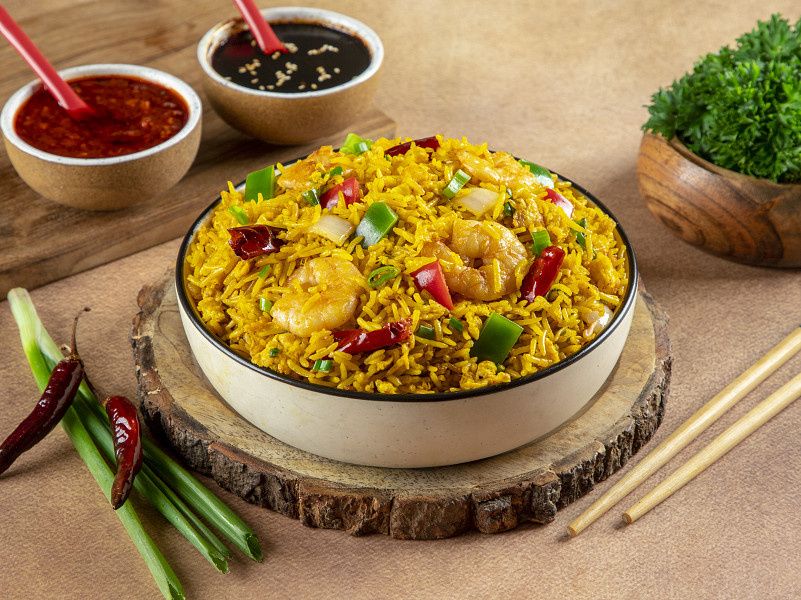 Prawns Singapore Fried Rice