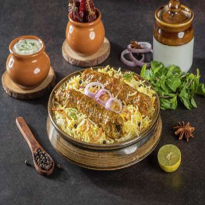 Chicken Seekh Kebab Biryani