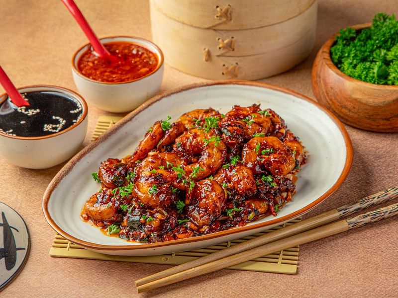 Prawns Manchurian (Dry)