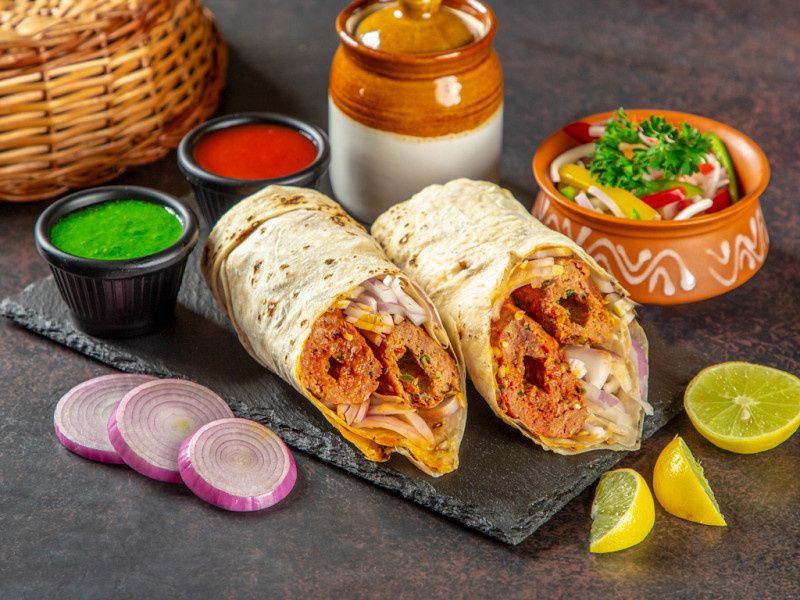 Chicken Seekh Kabab Roll