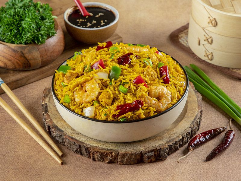 Mixed Singapore Fried Rice