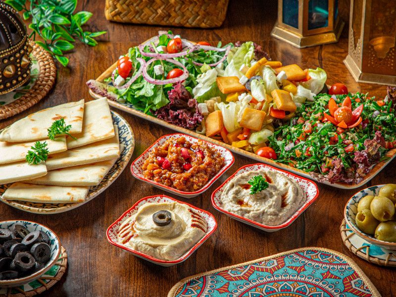 Arabian Mutabbalat (Mezze Platter)