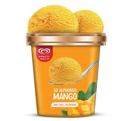 Kwality Wall's Mango Ice Cream Tub 360gm