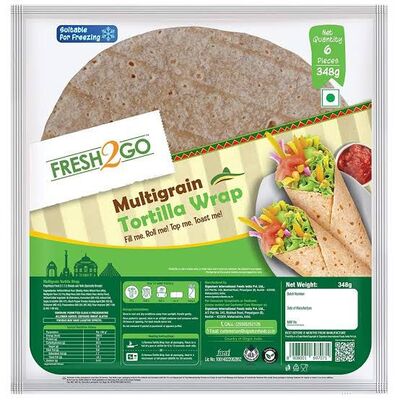 F 2 Go Multigrain Tortilla Wrap 348gm