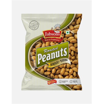 Jabsons Roasted Peanuts Nimboo Pudina 140gm