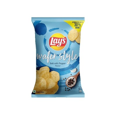 Lays Wafer Style Salt With Pepper 52gm
