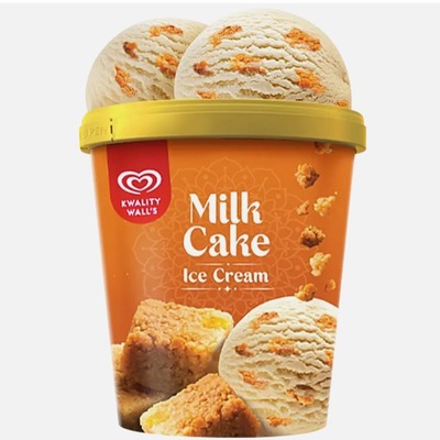 Kwality Wall's Milk Cake Ice Cream Tub 290gm