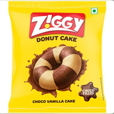 Ziggy Donut Cake Choco Vanilla 47gm