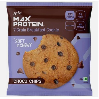 Max Protein Choco Chip Cookies 55gm