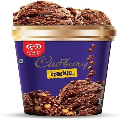 Kwality Wall's Cadbury Crackle Ice Cream Tub 420gm