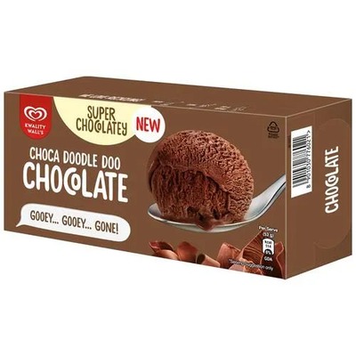 Kwality Wall's Chocolate Ice Cream Brick 378gm