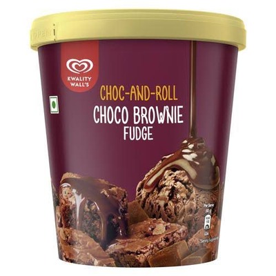 Kwality Wall's Choco Brownie Fudge Ice Cream Tub 100ml