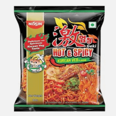 Nissin Hot & Spicy Korean Veg Noodles 80gm