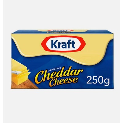 Kraft Cheddar Cheese Block 250gm