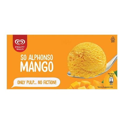 Kwality Wall's Mango Ice Cream Brick 360gm