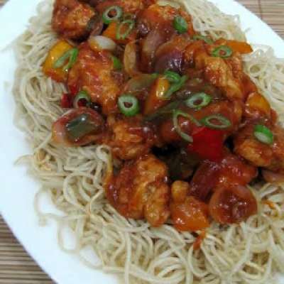 Chicken Chilly With Noodles