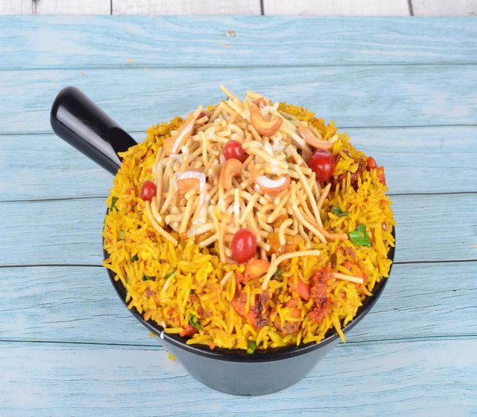 Chicken Arab Special Fried Rice [Dry Masala]