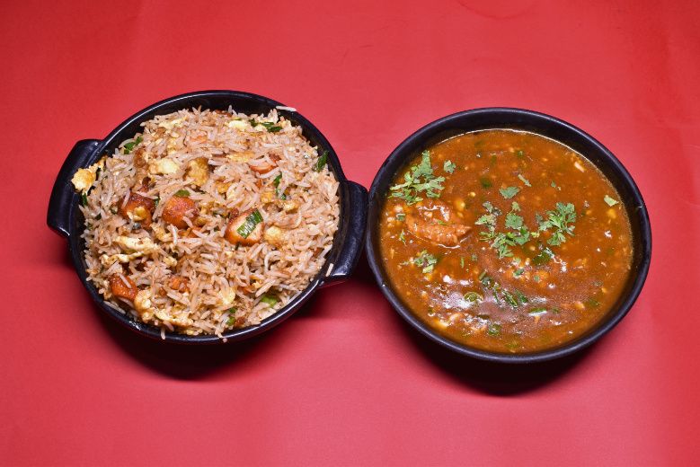 Chicken Manchurian Fried Rice